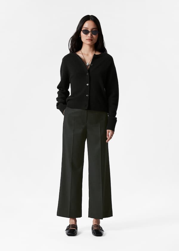 Cropped Tailored Trousers