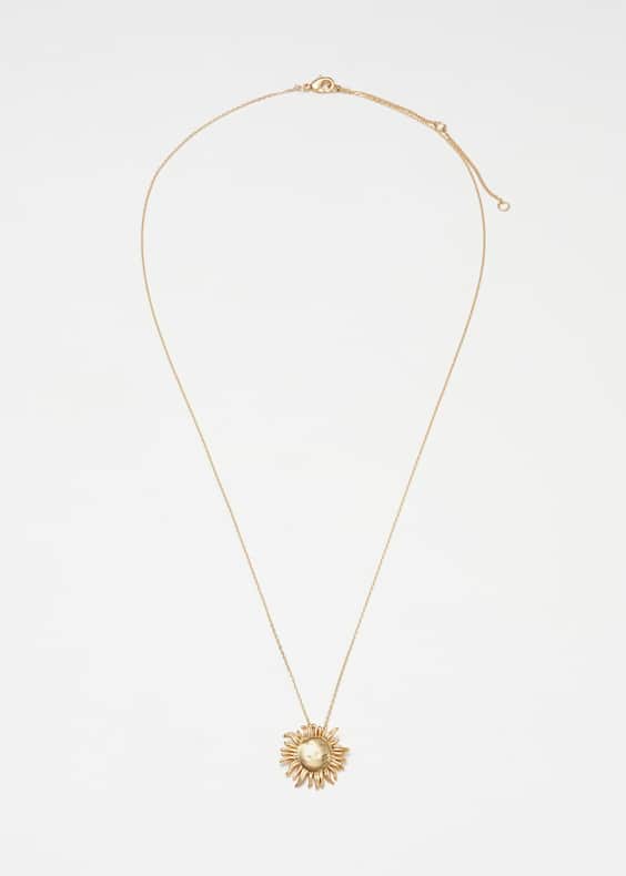 Sunflower Pendant Necklace
