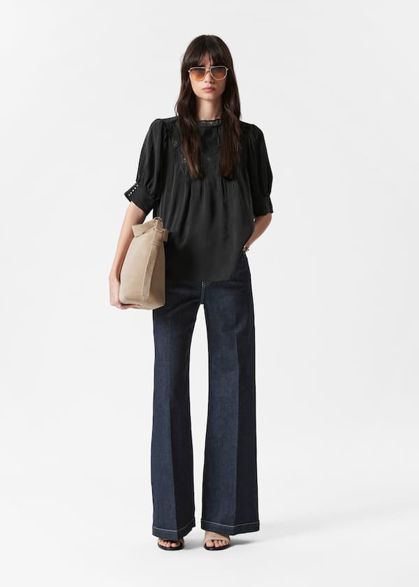 Embroidered Lace Blouse