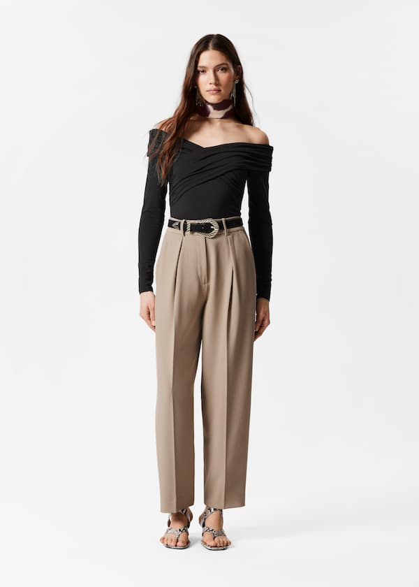 Tailored Tapered Trousers
