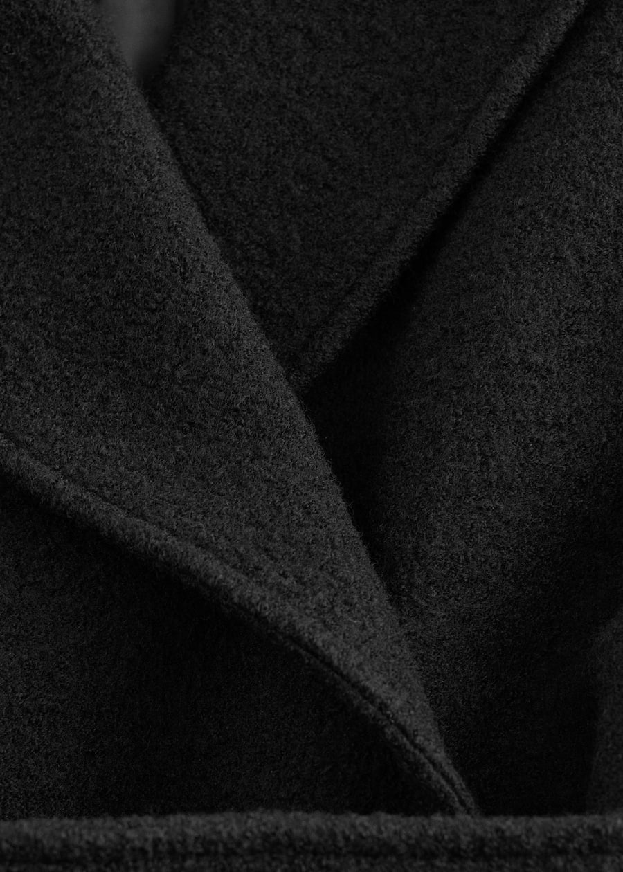Voluminous Belted Wool Coat