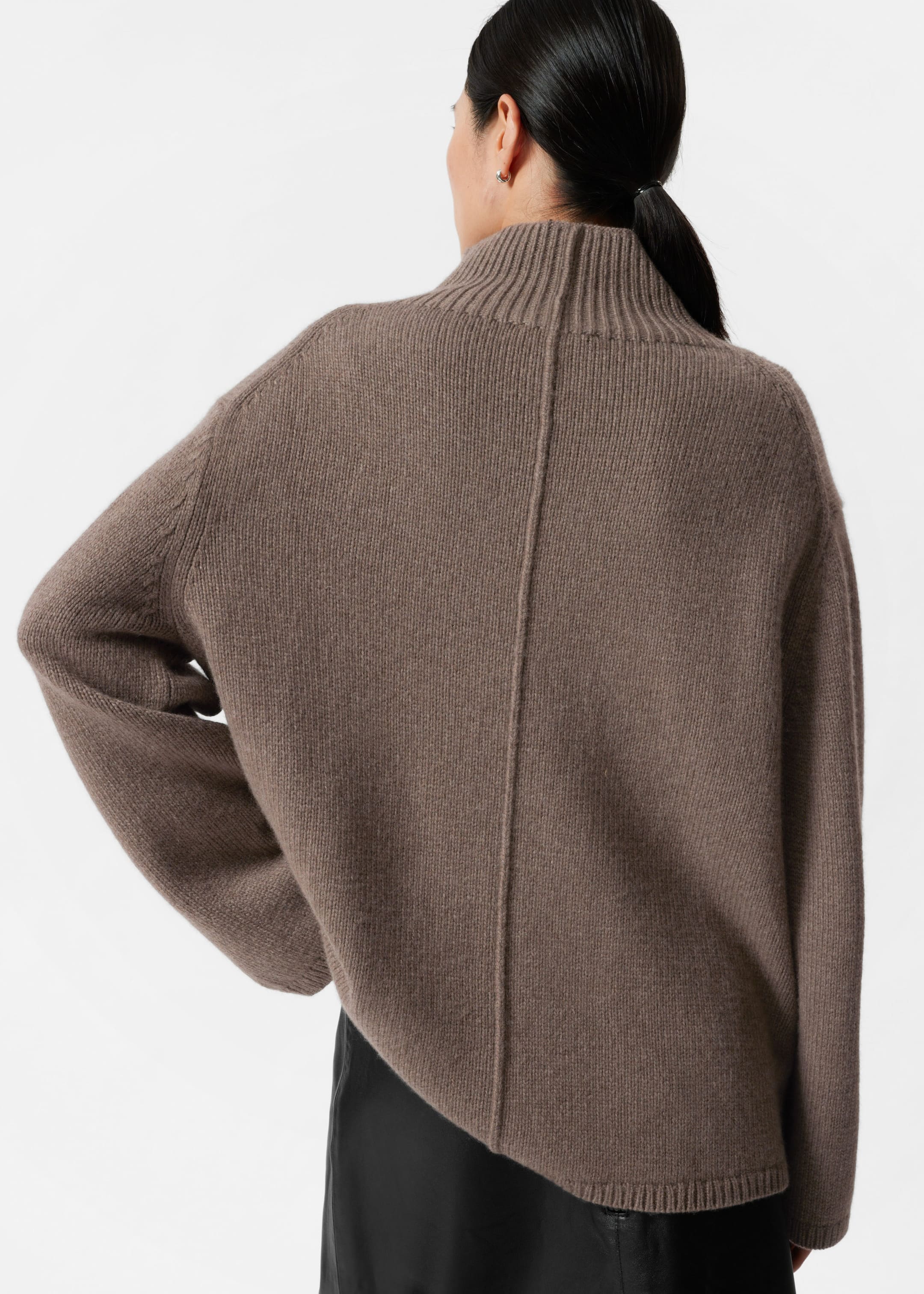 Wool-Blend Turtleneck Jumper - Mole - Lookbook