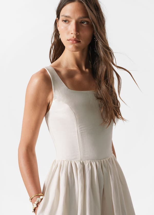 Flared Midi Dress