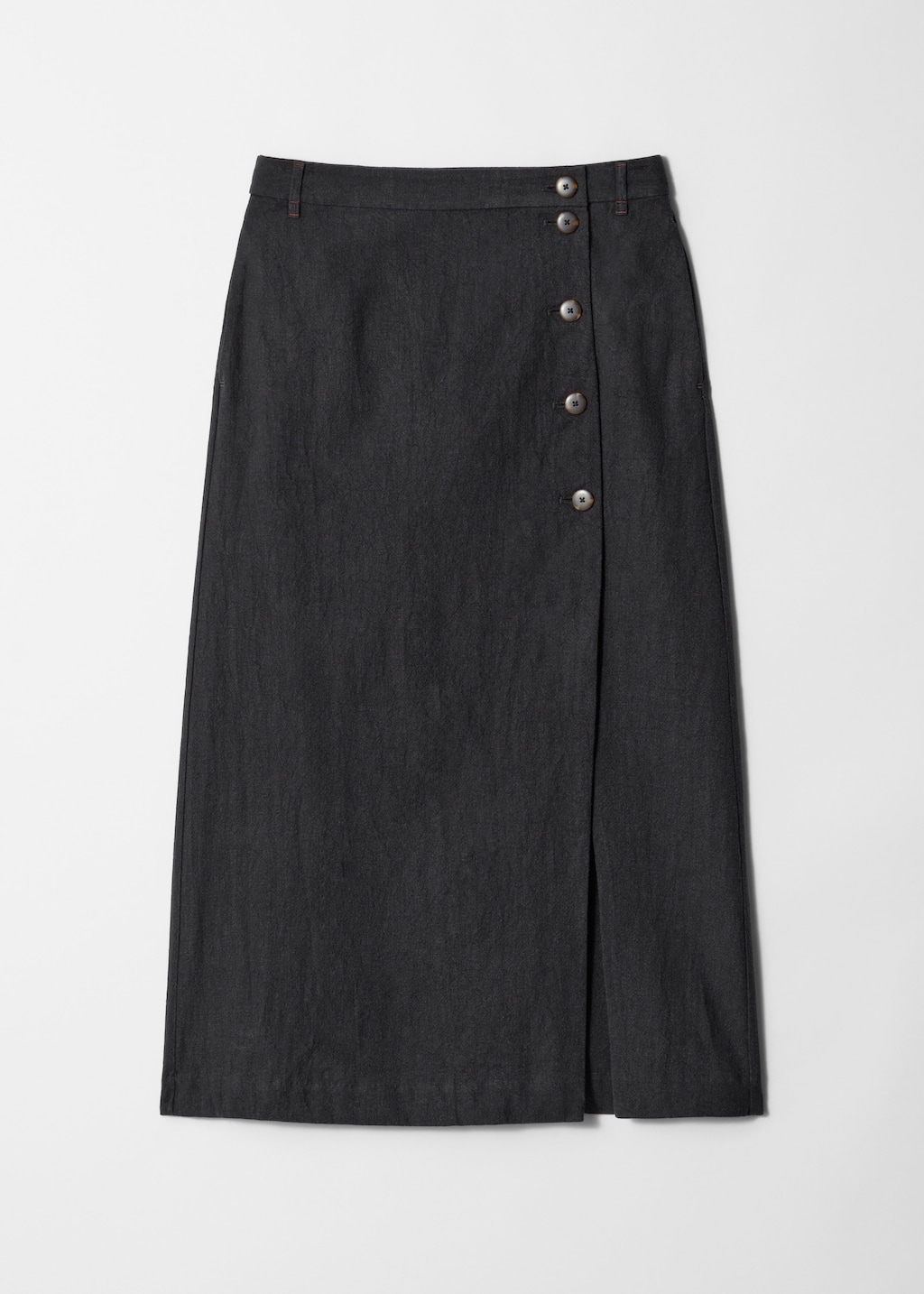 A-Line Midi Skirt - Black - Midi skirts - & Other Stories