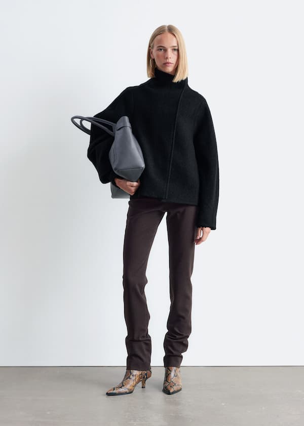Asymmetric Wool Jacket