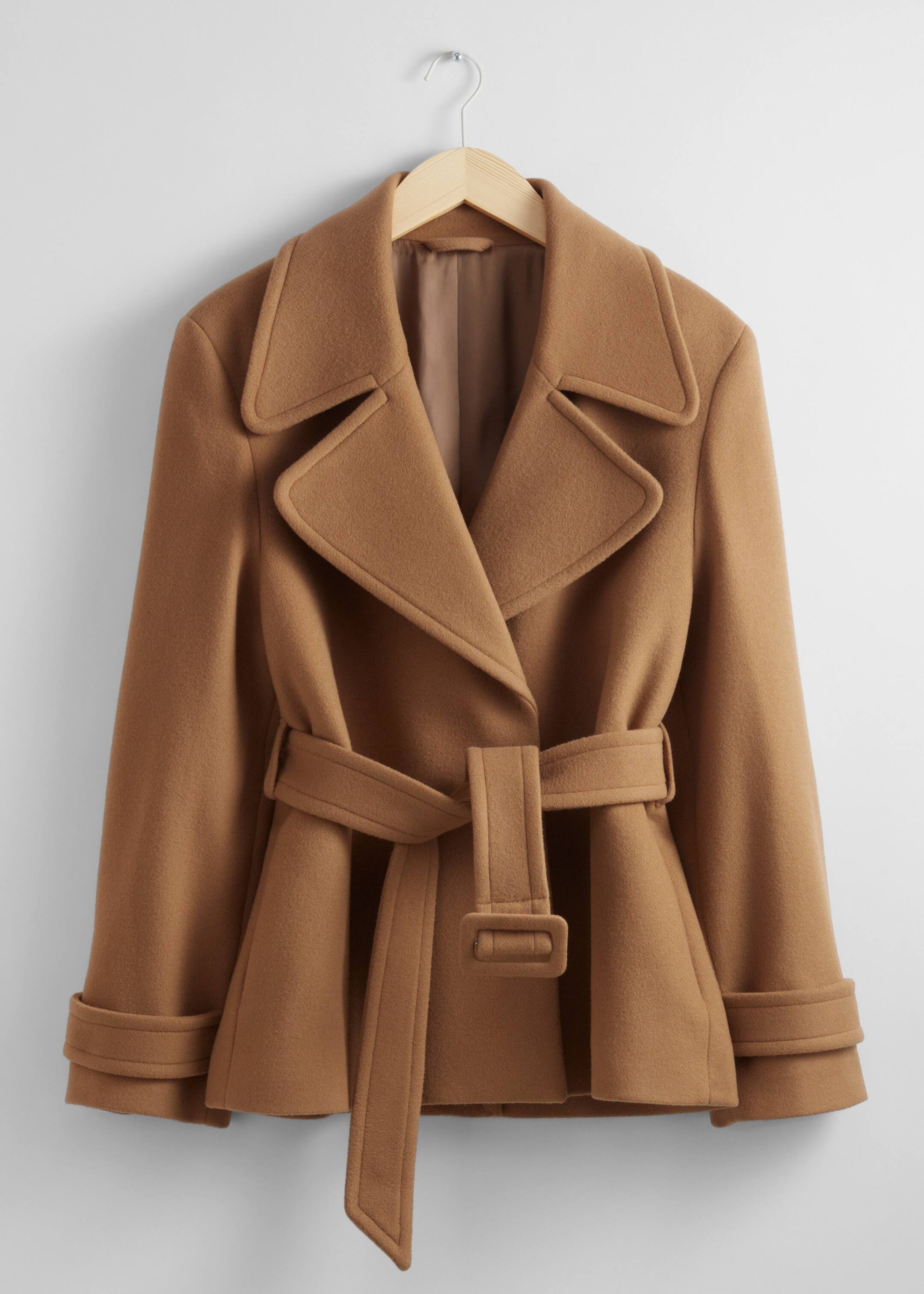 Other stories belted wool blend coat online