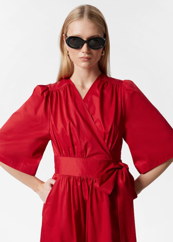 Wrap Midi Dress