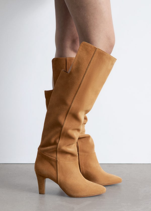 Suede Knee Boots