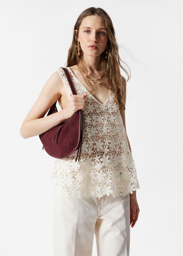 Sleeveless Crochet Top