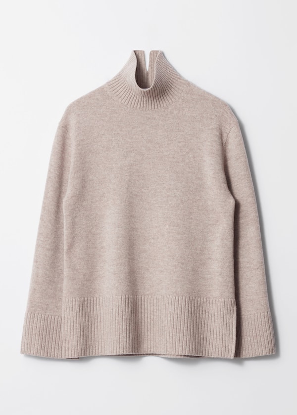 Oversized Turtleneck Wool Jumper