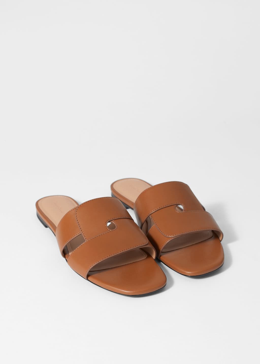 Leather Slides - Cognac - & Other Stories