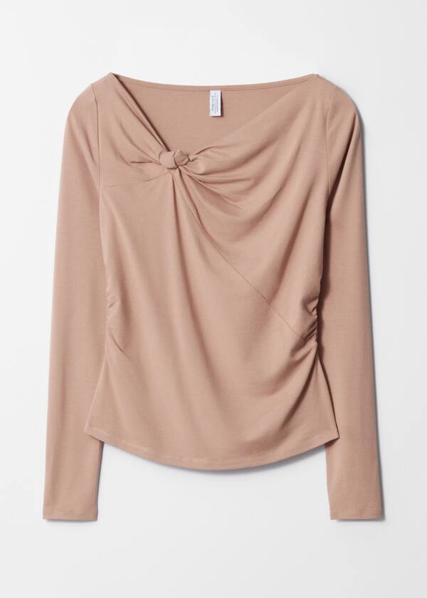 Draped Knotted Top