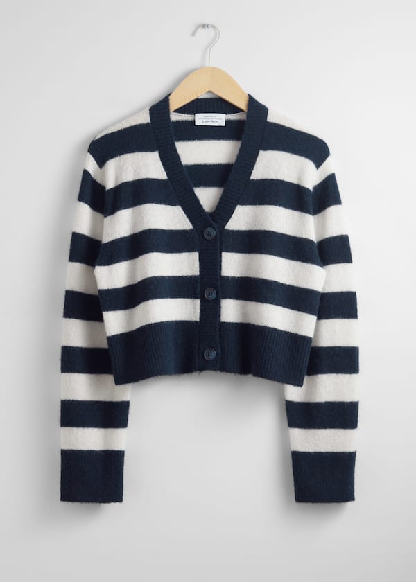 Cropped Knit Cardigan