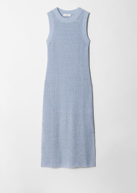 Sleeveless Silk-Blend Midi Dress