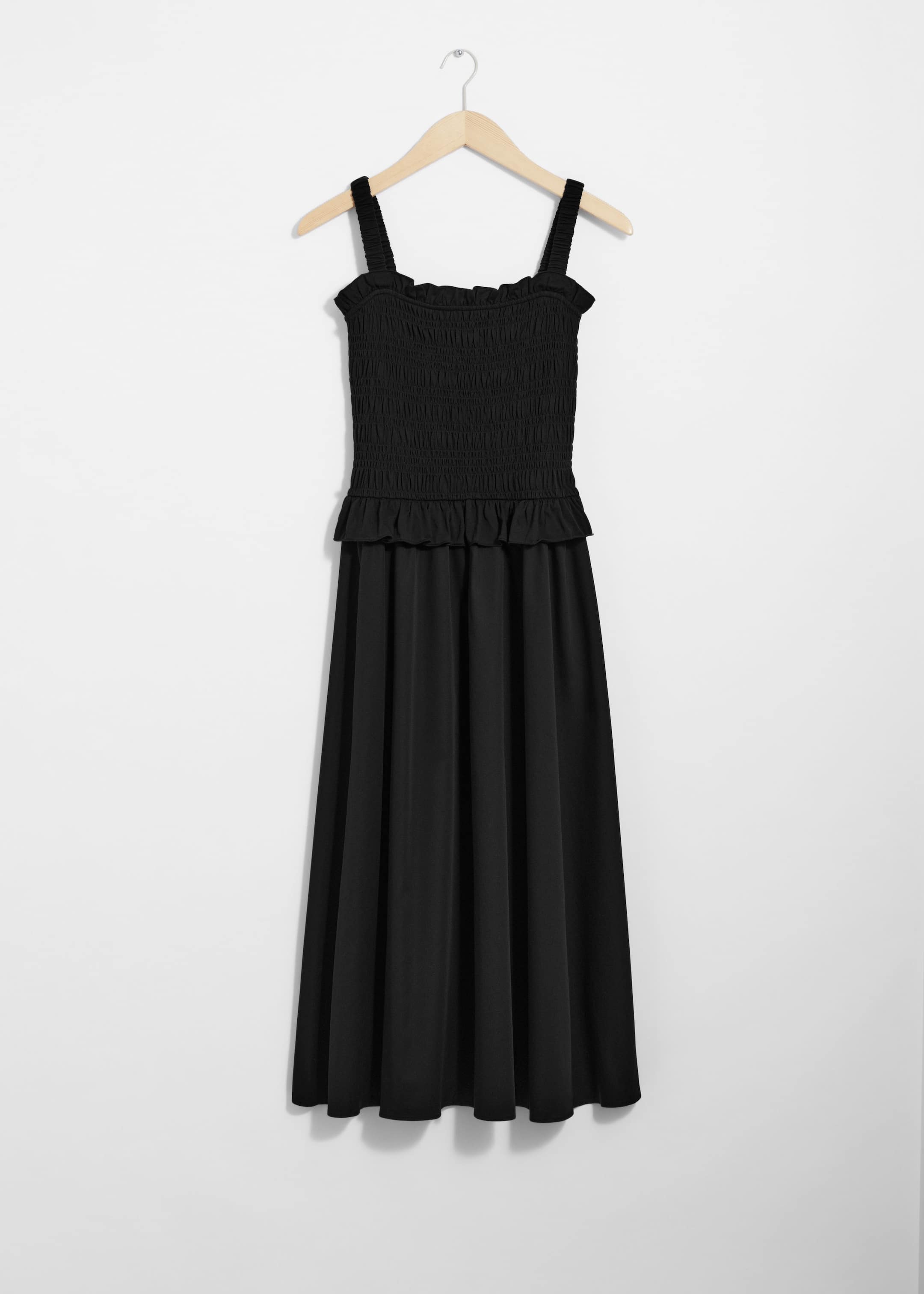 Ruched Midi Dress - Black - Still Life