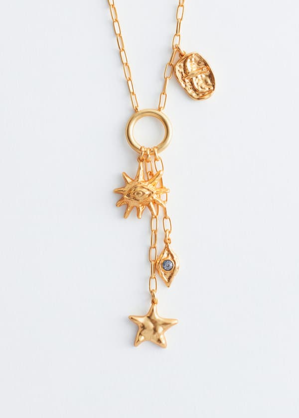 Charm Lariat Necklace