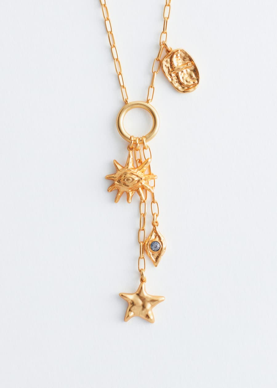 Charm Lariat Necklace