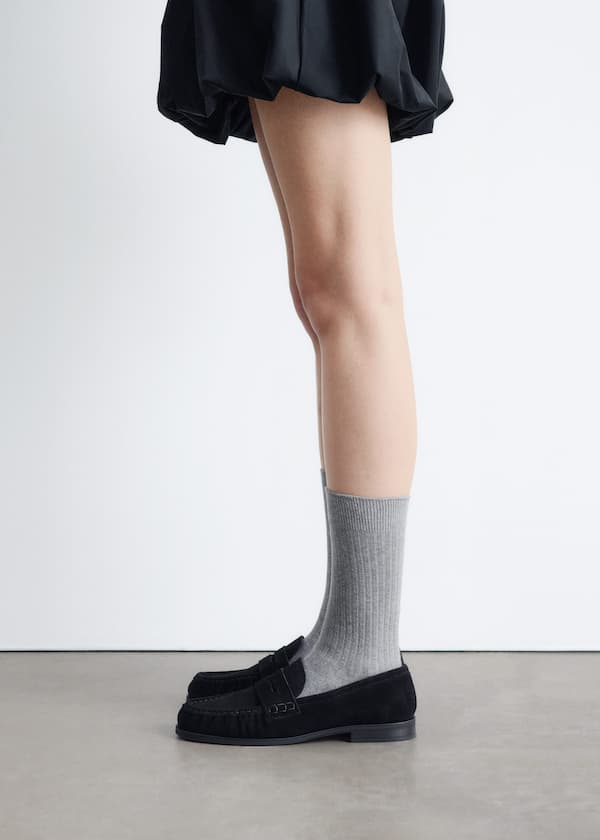 Suede Penny Loafers