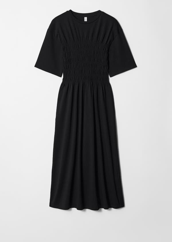 Smocked Midi Dress