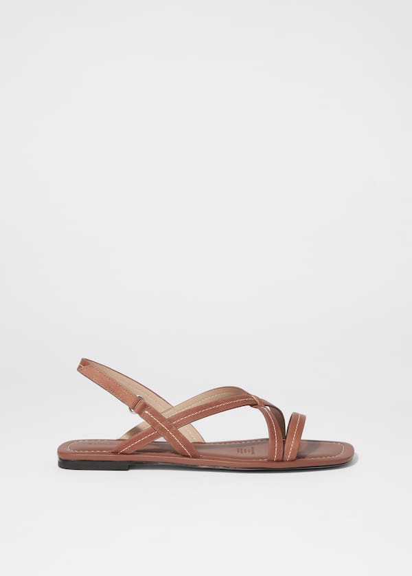 Strappy leather sandals