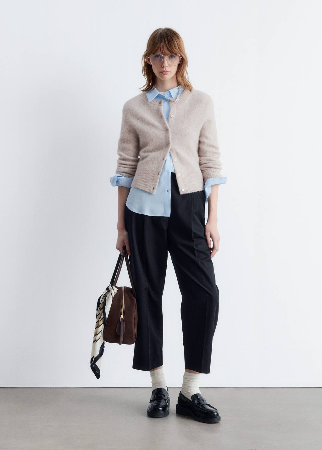 トップス ALPACA KNIT SHIRT CARDIGAN M Alpaca Cardigan Sweater | Industry of All Nations