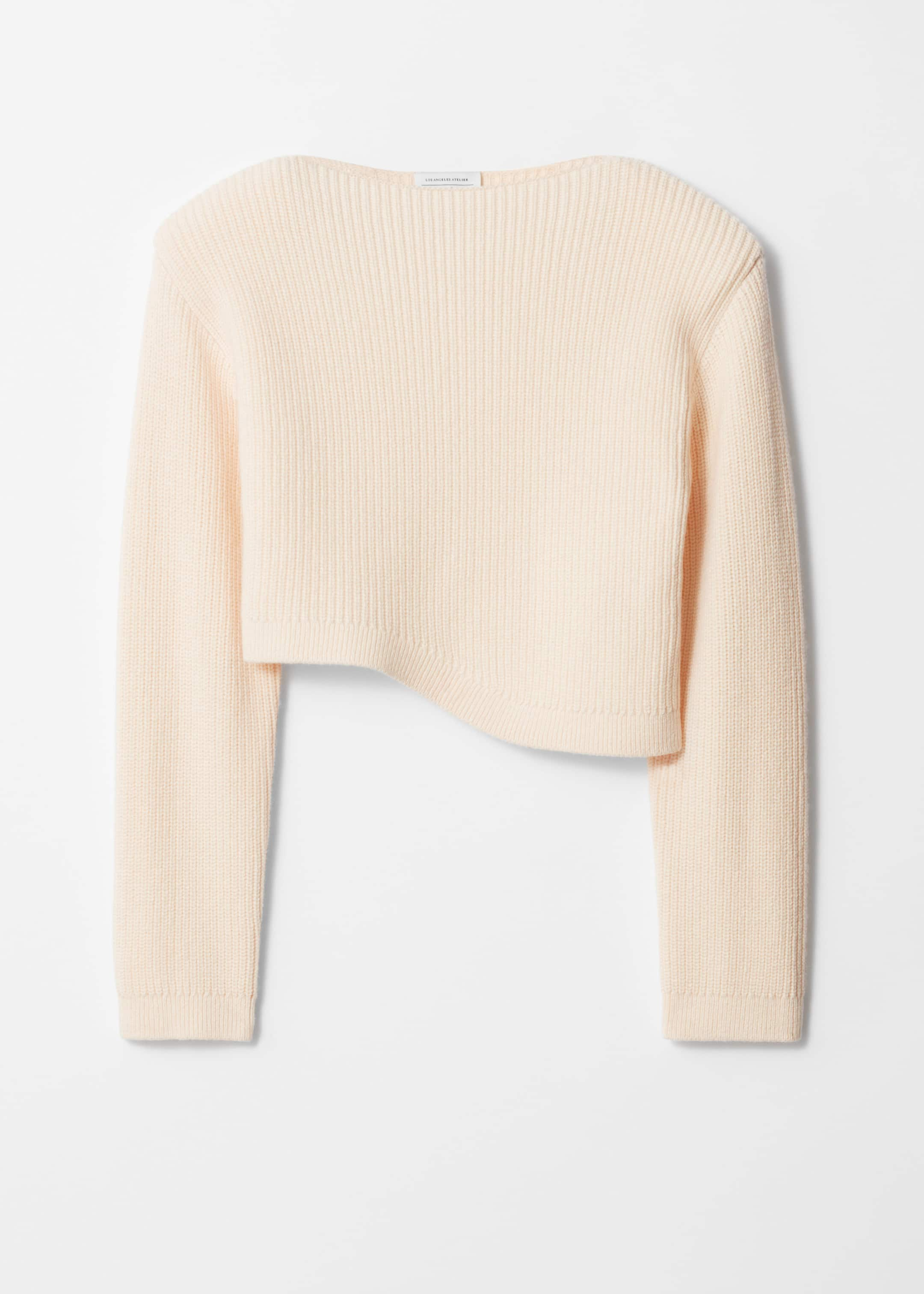 Asymmetric Rib-Knit Jumper