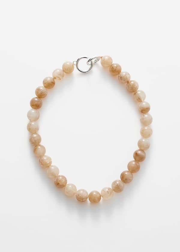 Short Stone Bead Necklace