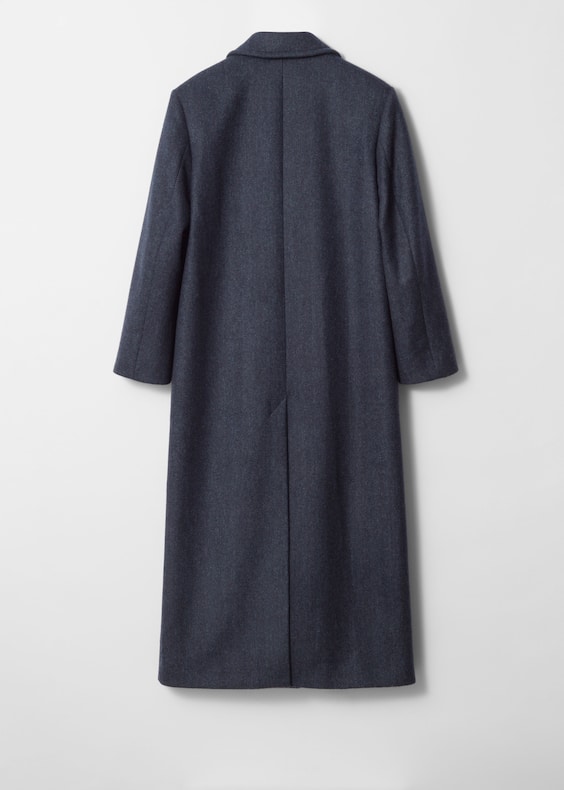 Single-Breasted Wool Coat