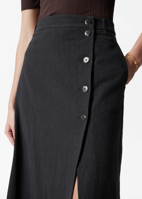 A-Line Midi Skirt