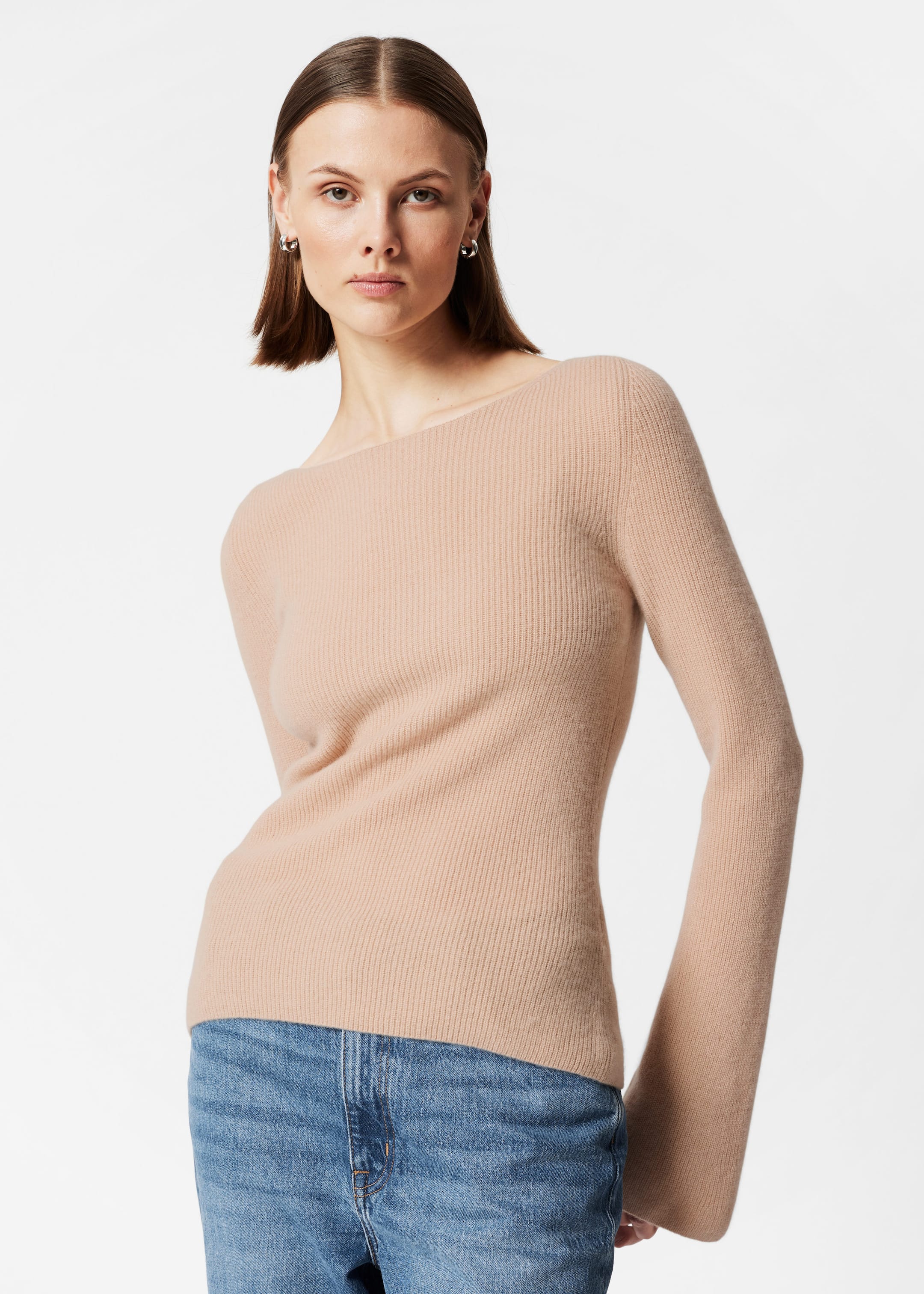 Image of Bell Sleeve Cashmere Jumper