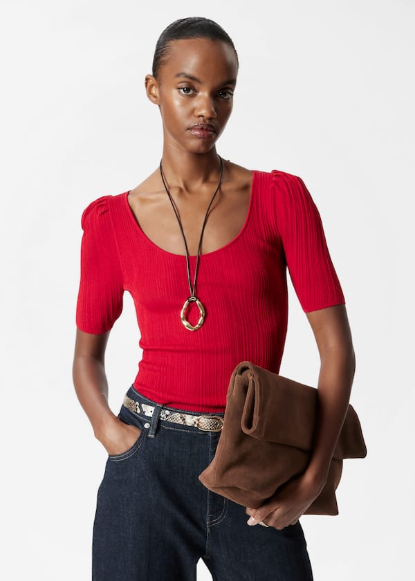 Rib-Knit Top