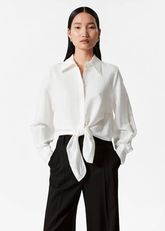 Tie-Front Shirt