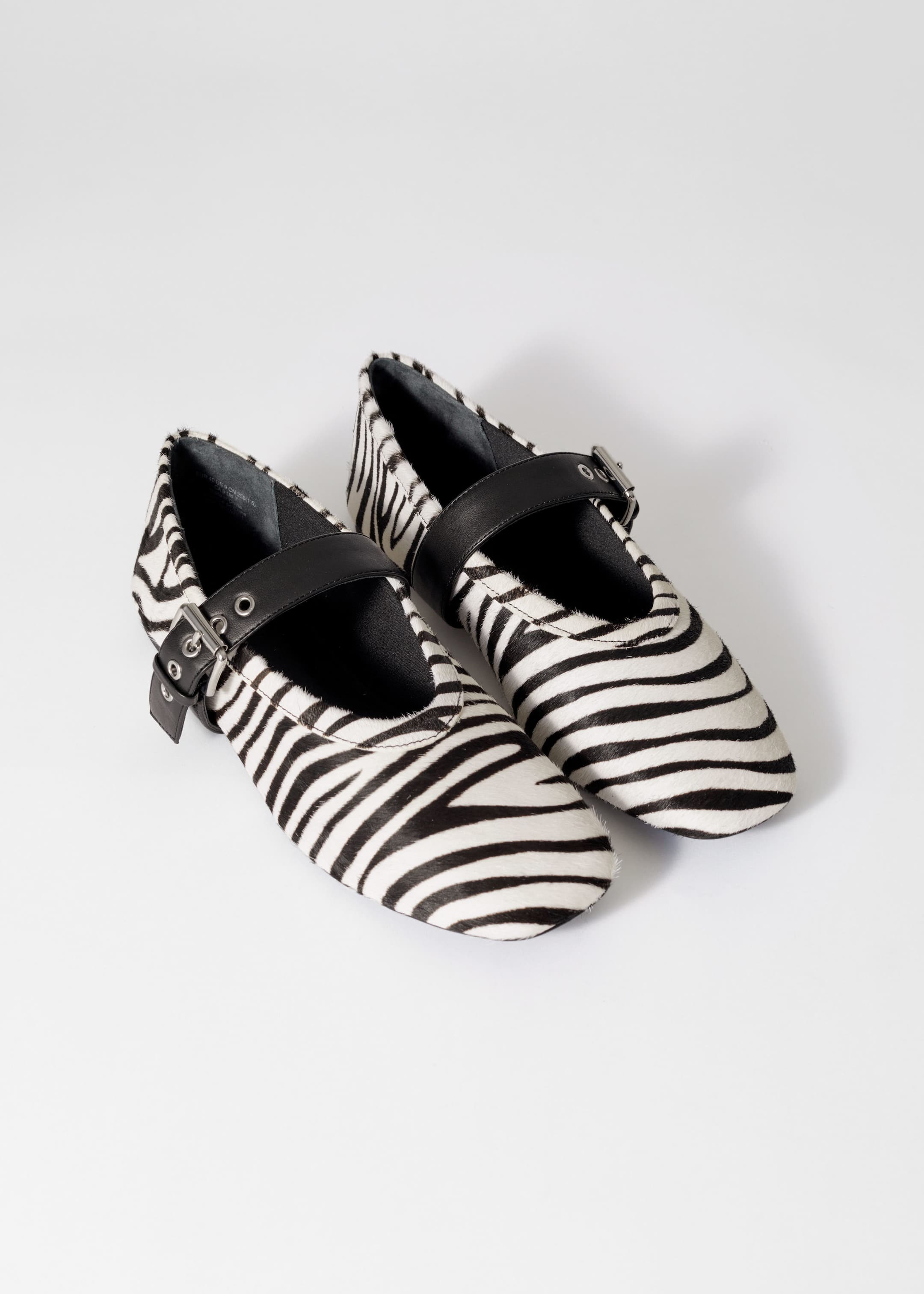 ZebraPrint Ballet Flats - Black/White - Stillleben