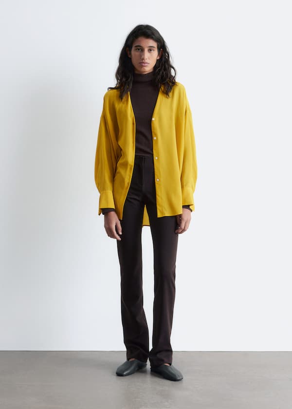 Tailored Slim-Leg Trousers