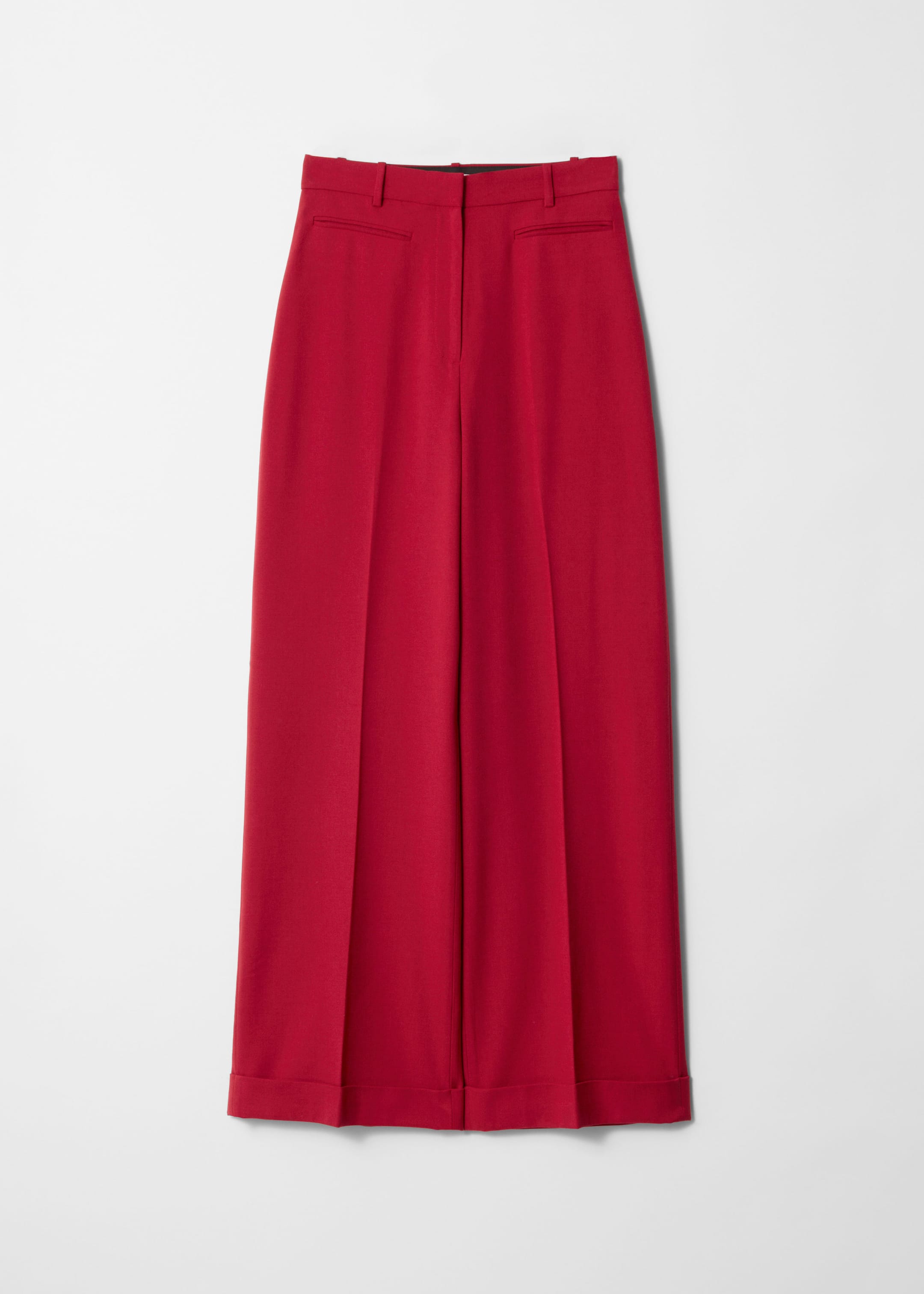 High-Waisted Tailored Trousers