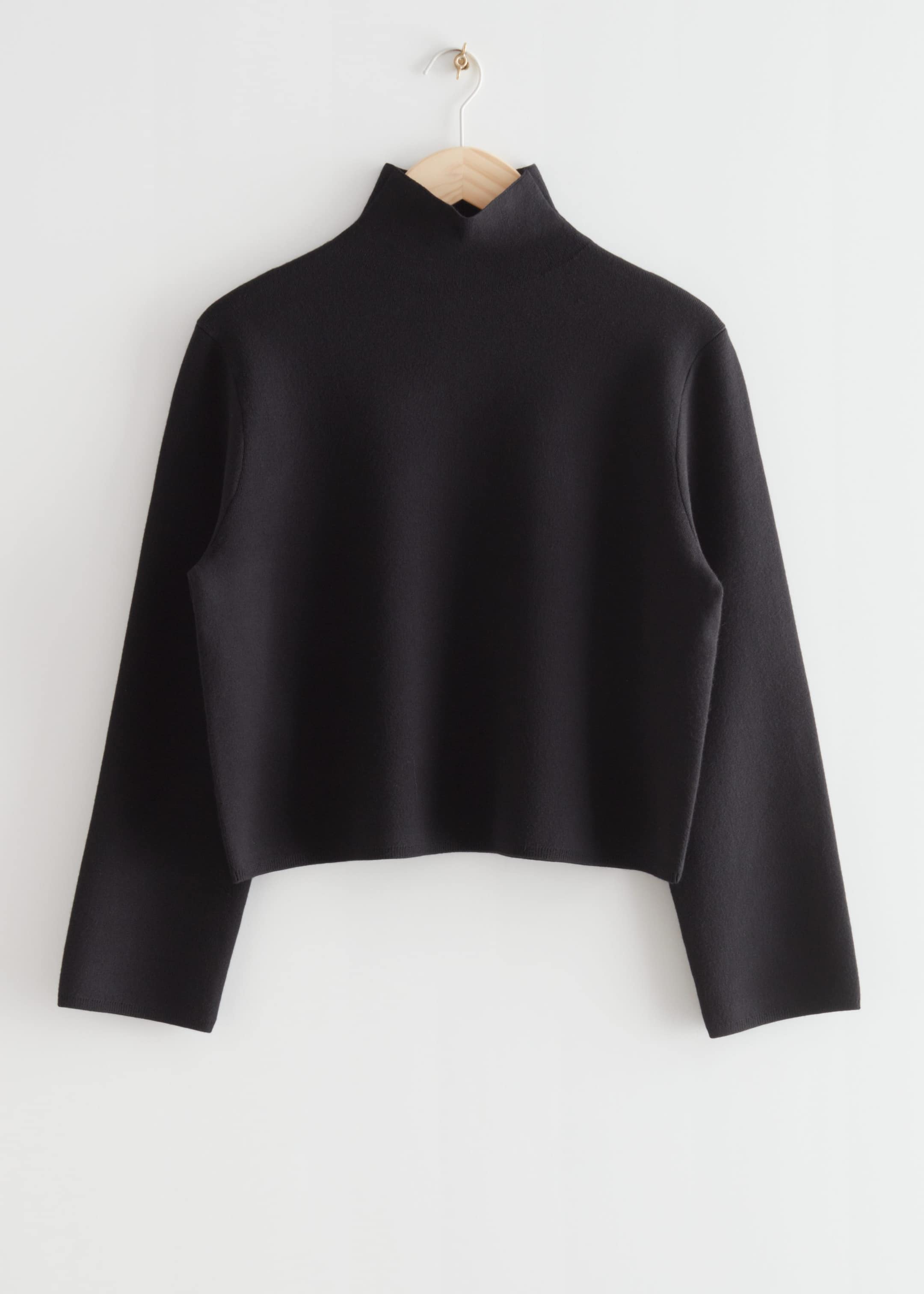 Boxy Turtleneck Knit Jumper - Mole - Still Life