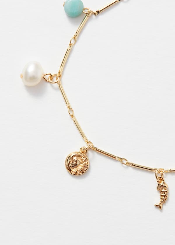 Delicate-Chain Charm Bracelet