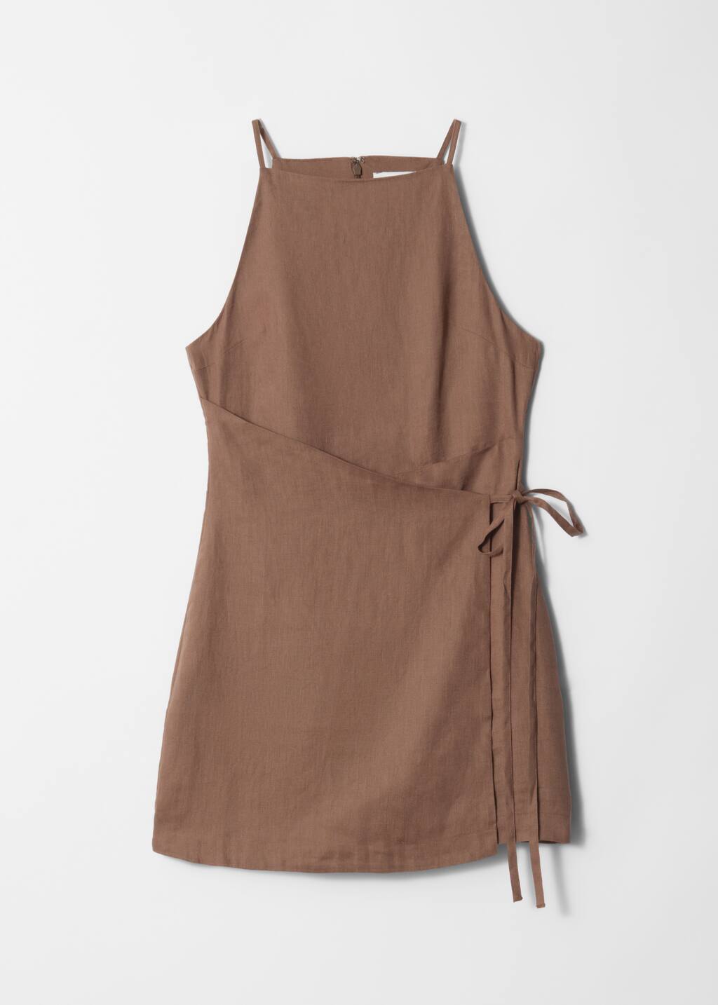 & Other Stories Women's Beige Linen Mini Dress