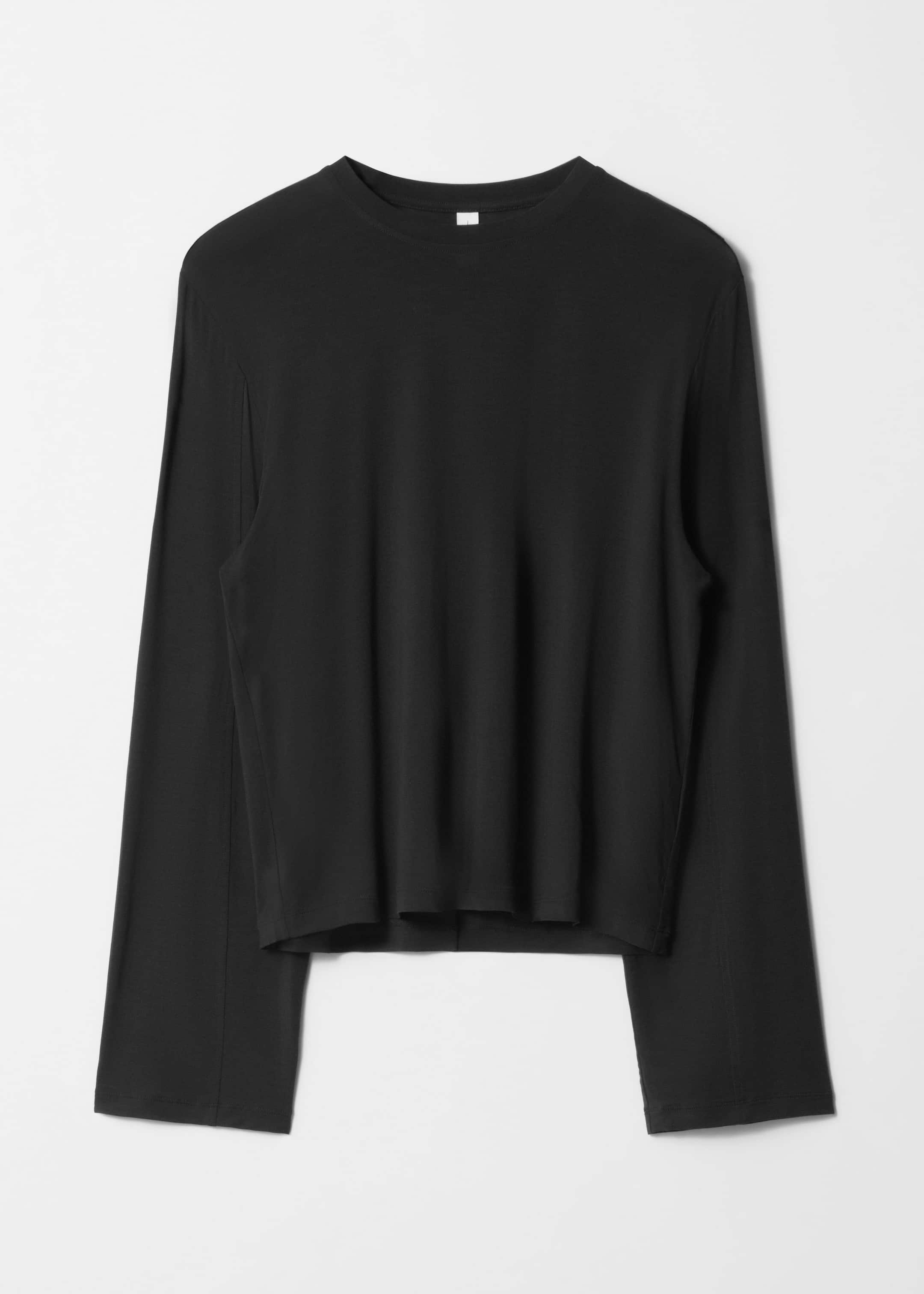 Long-Sleeve Jersey Top - Black - Still Life