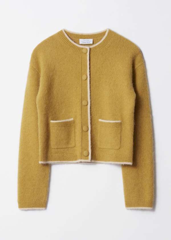 Boxy Crew-Neck Cardigan