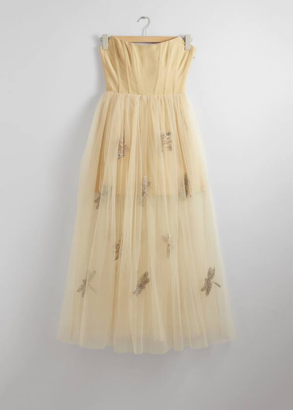 Sheer Corset Maxi Dress