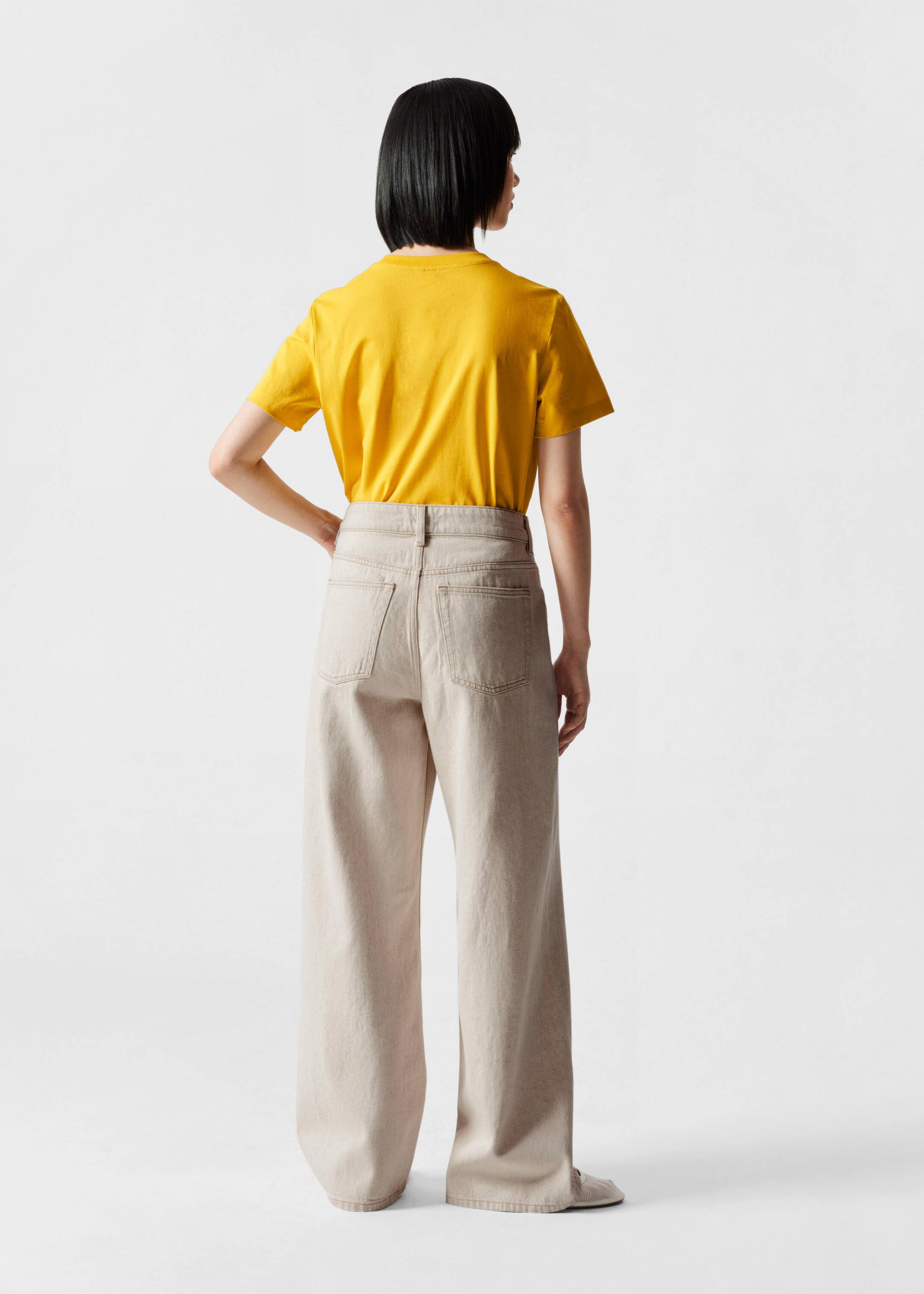 Lemon Embroidery T-Shirt - Yellow - Lookbook