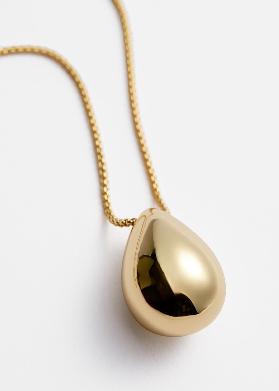 Long Drop-Pendant Necklace