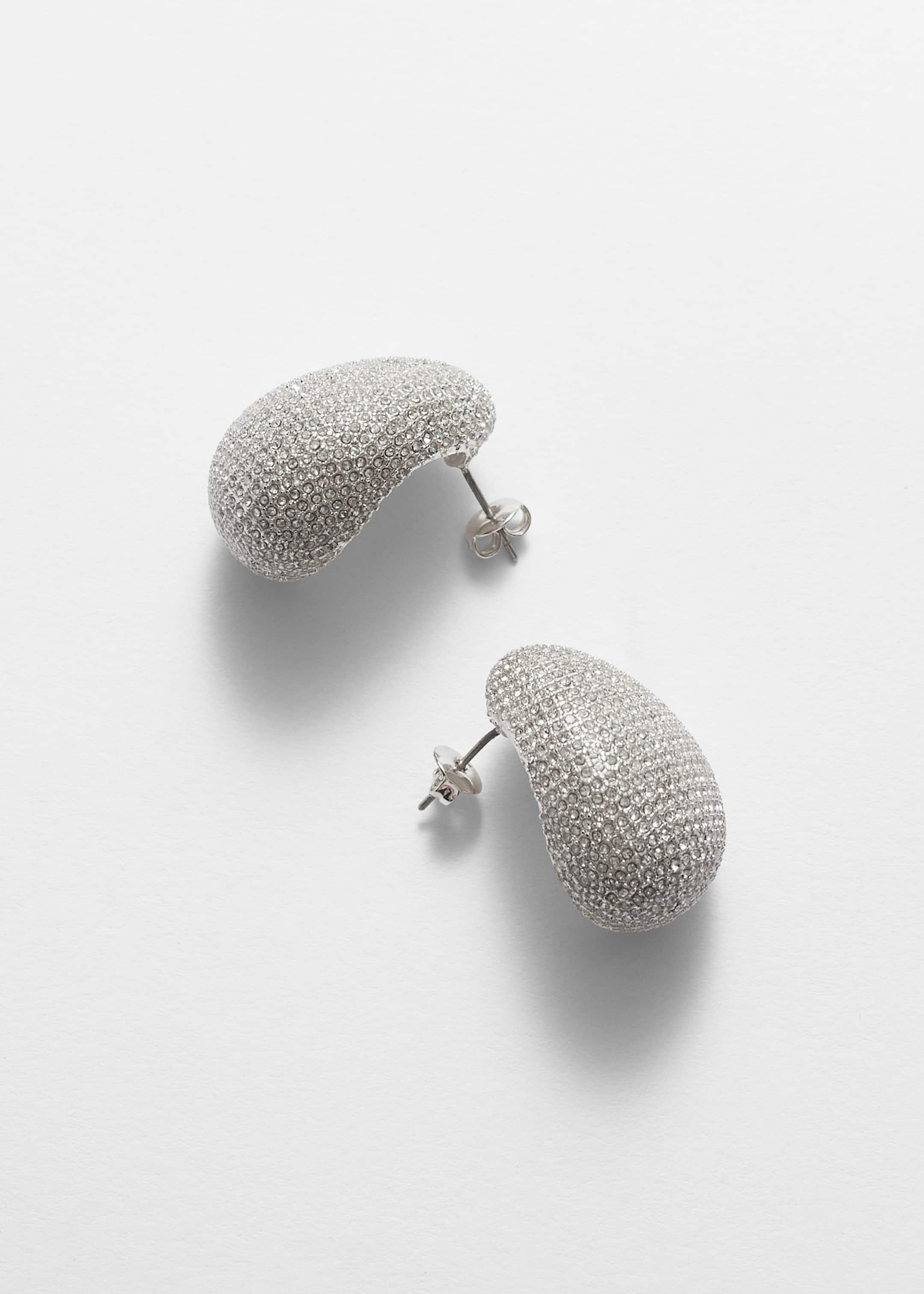 Image of Boucles d’oreilles incurvées avec strass