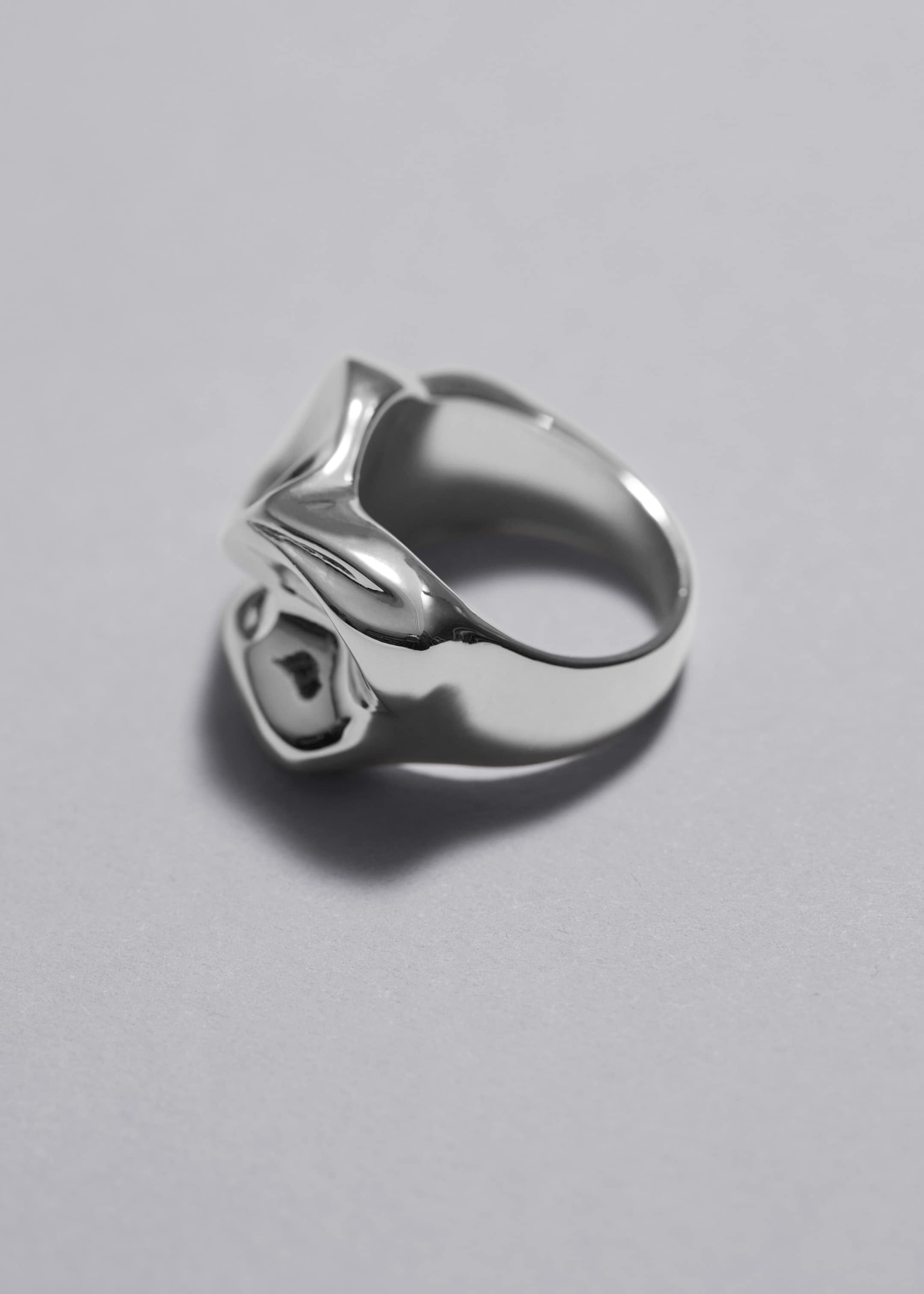 Sculptural Draped Ring - {{variantName}} - Descriptive Detail