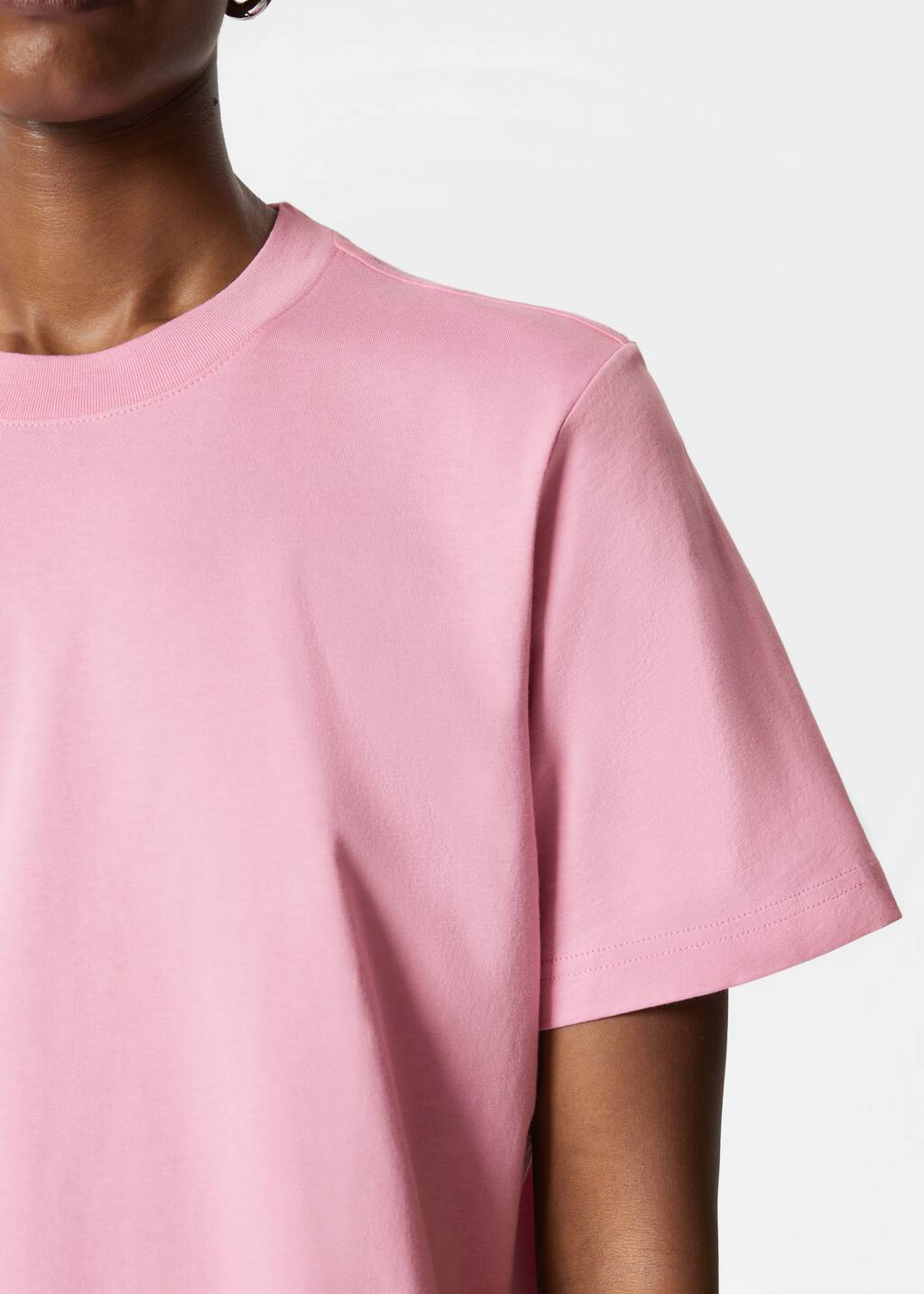 Relaxed Crewneck T-Shirt - Pink - Tops & T-shirts - & Other
