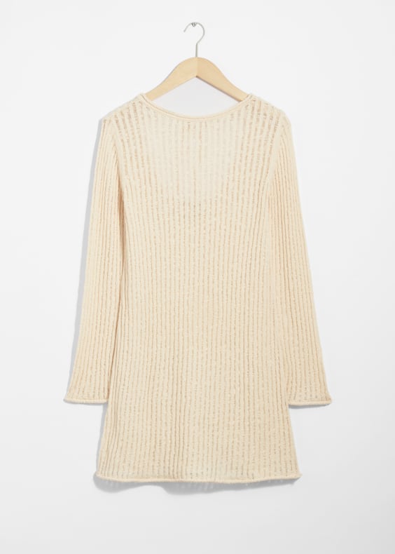 Rib-Knit Mini Dress