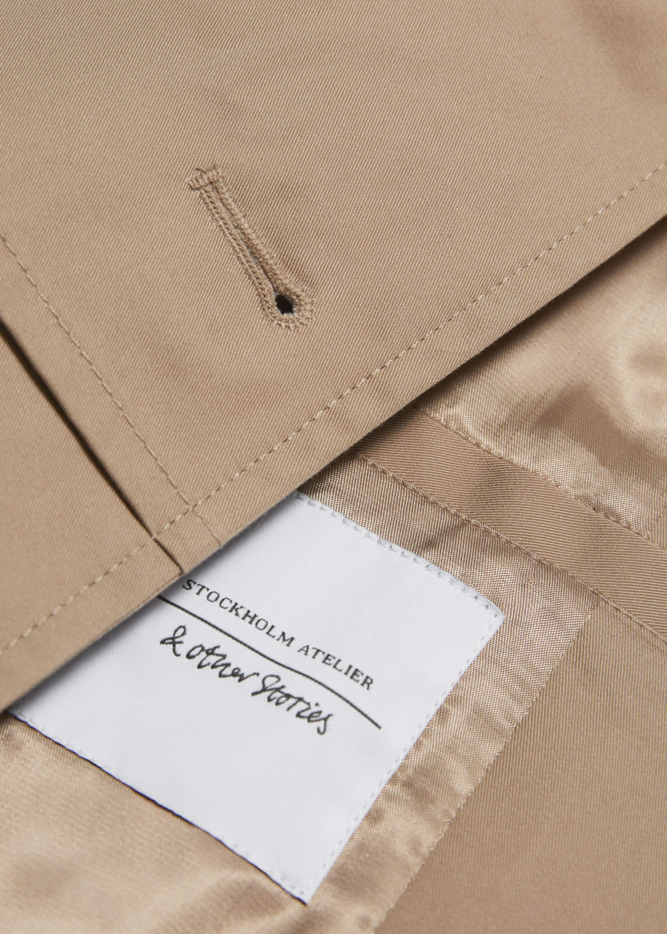 Short Trench Coat Jacket - {{variantName}} - Descriptive Detail