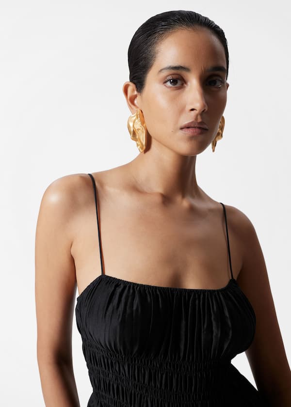 Oversized Irregular-Disc Earrings