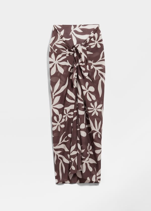 Printed Cotton-Voile Sarong